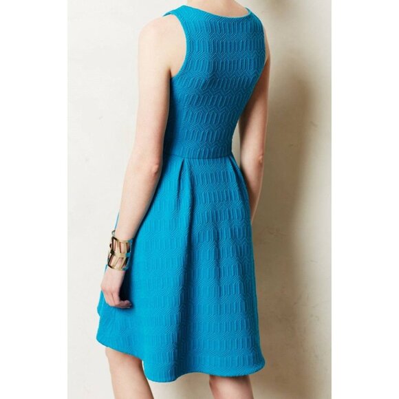 Anthropologie | Leifsdottir Tonnelle Textured Fit and Flare Dress, size 8 - Picture 2 of 16